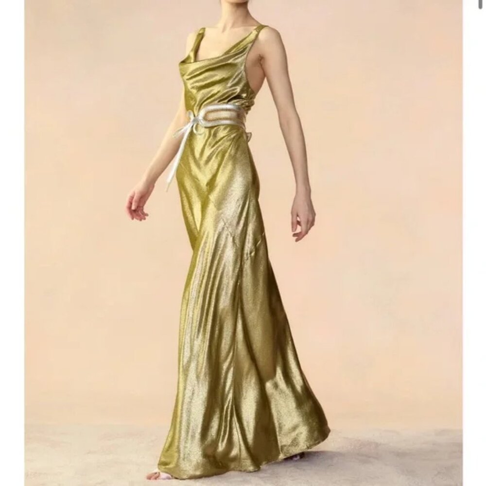 Liquid Gold Lame Dress